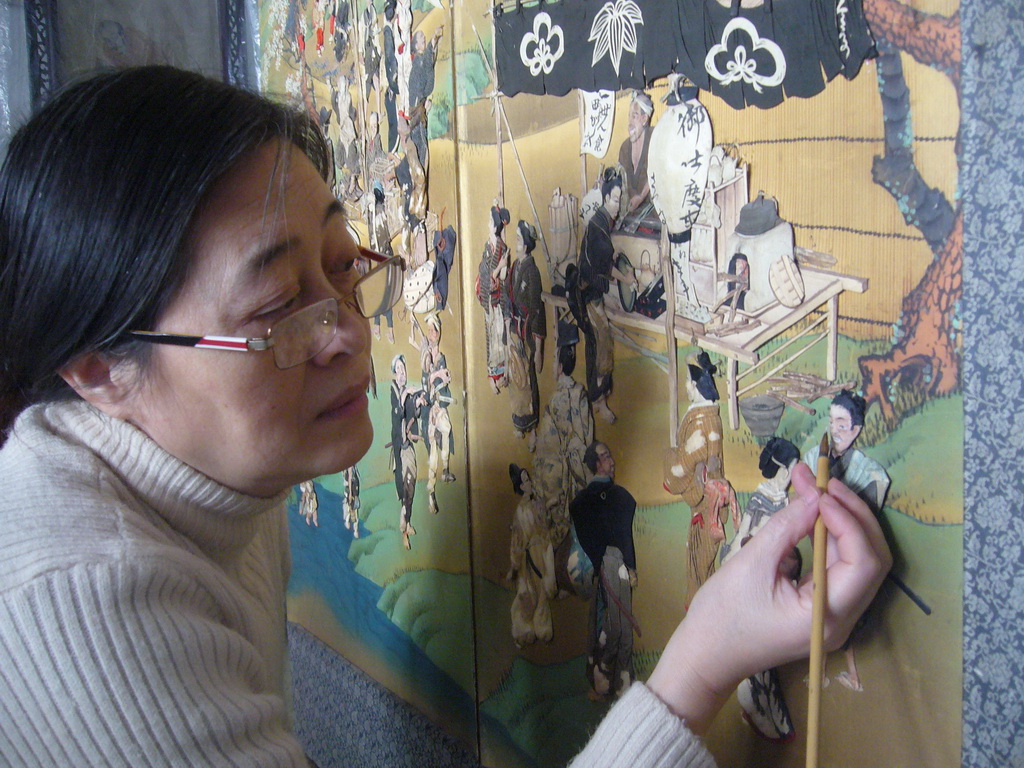 Chinese Embroidery Restoration Traditional Chinese embroidery restoration and conservation work