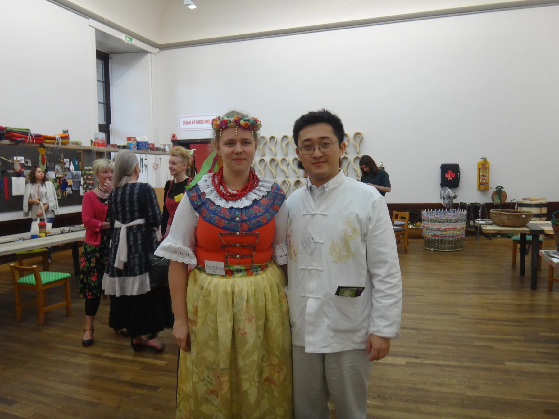 Yao Xiao in a craft-exchange environment during the IOV World Youth Congress in Sweden, June 2012.